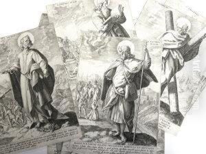 S.simon, S.bartholomeus, S. Thomas And Otherapostles by Anthonie Wierx Wierix
