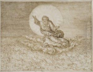 The Spirit Of God Soaring Over The Waters by Johan Wierix