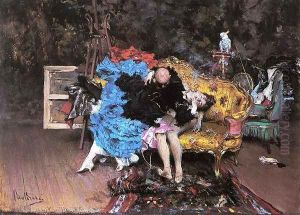 The Model And The Mannequin by Giovanni Boldini