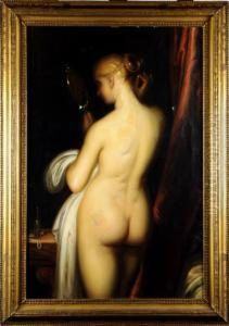Nu De Dos, Au Miroir by Antoine Wiertz