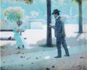 Henri Barbousse Se Promenant (1900) by Adolf Wiesner
