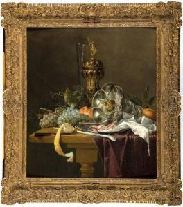 Nature Morte Aux Pieces D'orfevrerie Et Aux Fruits