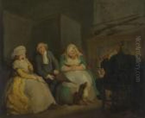 A Country Vicars Fire Side - view 1