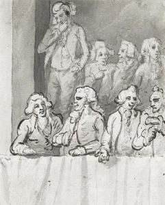 Gentlemen In A Box At The Opera by Henry Wigstead
