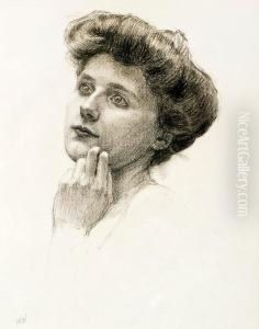 Portrait Of A Woman by Maria Wiik