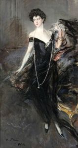 Portrait Of Donna Franca Florio by Giovanni Boldini