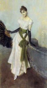 Portrait Of Signorina Concha De Ossa by Giovanni Boldini