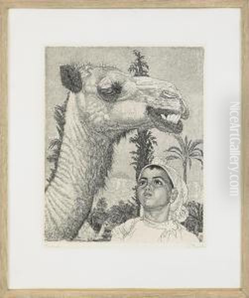 Berber Girl With Camel - Berberi Tudruk Kaameliga - view 1