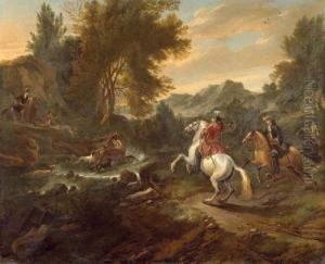 Deer Hunt. by Jan Wijck