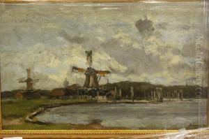 Houtzaagmolen by Jan Hillebrand Wijsmuller