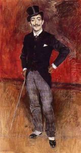 Portrait Of The Comte De Rasty by Giovanni Boldini