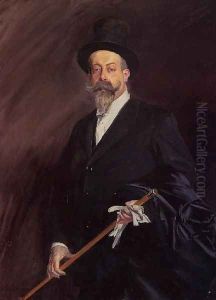Portrait Of Willy The Writer Henri Gauthier Villarscirca by Giovanni Boldini
