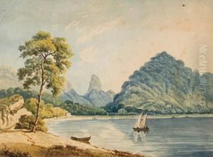 Lago Do Rio De Janeiro, Pao De Asucar In The Distance by James Wilcox