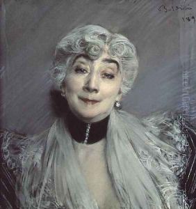 Portrait of the Countess de Martel de Janville, known as Gyp by Giovanni Boldini