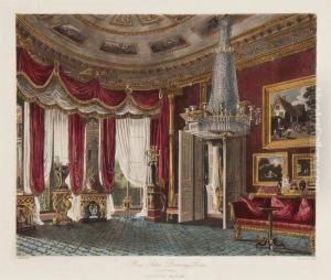 Interior Views Of Carlton House And St James's Palace by Charles Wild