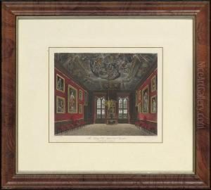 A Collection Of Interior Views Of Royal Residences by Charles Wild