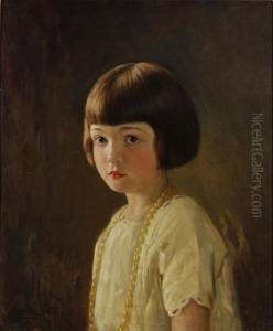 Portrait Of Anne Watson Hughes by Frank Percy Wild