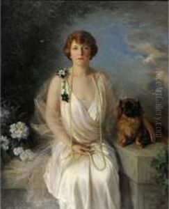 Portrait Of Agnes Marsh by Frank Percy Wild