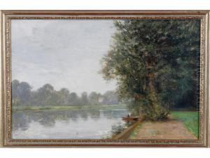 On The Thames At Bisham by Frank Percy Wild