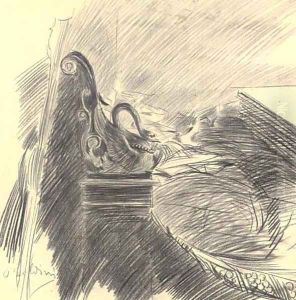 Il letto dell'artista (The artist's bed) by Giovanni Boldini