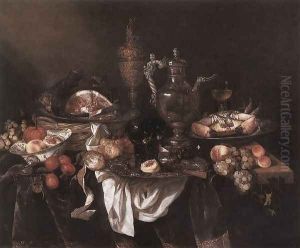Banquet Still-Life by Abraham Hendrickz Van Beyeren
