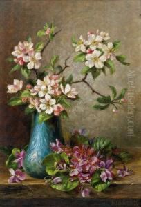 Apfelbluten In Vase by Paula Wildhack