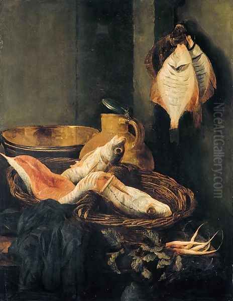 Still-Life with Fish in Basket - view 1