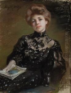 A Young Woman by Irving Ramsay Wiles