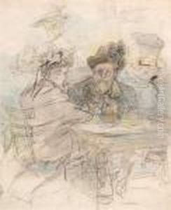 Tirolians In Berlin by Ferdinand Abraham Isaac Wilhelm