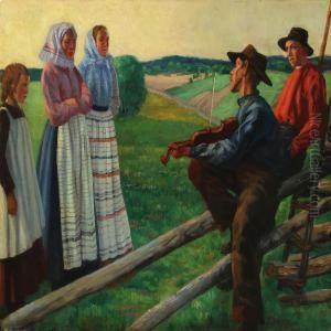 Juniafton by Carl Wilhelm Wilhelmson