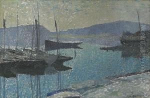 Hamnen I Skymning by Carl Wilhelm Wilhelmson