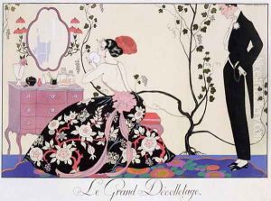 The Backless Dress 1920 by Georges Barbier