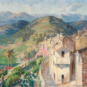 View Of Cannes In France by Johannes Martin Fastings Wilhjelm