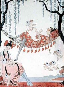 What Do Young Women Dream Of 1918 by Georges Barbier