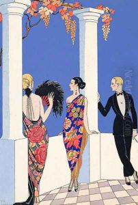 The Taste of Shawls 1922 by Georges Barbier