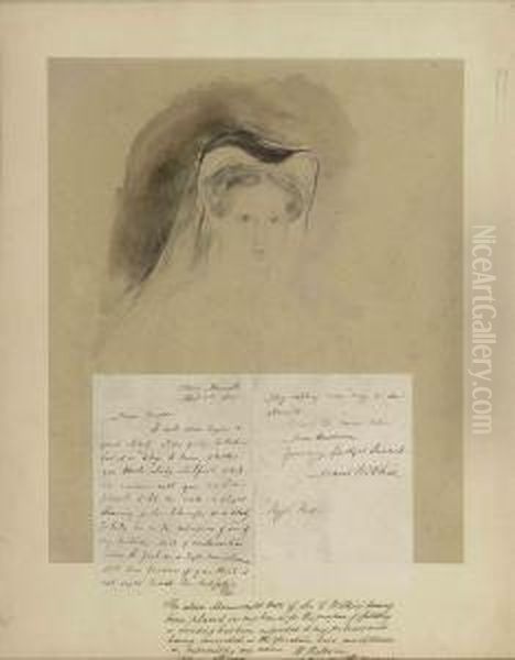 Portrait Study Of Lady Lilford, Nee Mary Elizabeth Fox, As Mary Queen Of Scots - view 1
