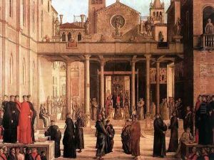 The Relic Of The Holy Cross Is Offered To The Scuola Di S. Giovanni Evangelista 1494