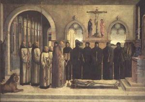 The Funeral of St. Jerome by Lazzaro Bastiani