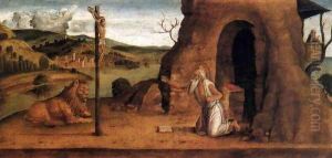 St Jerome in the Desert by Lazzaro Bastiani