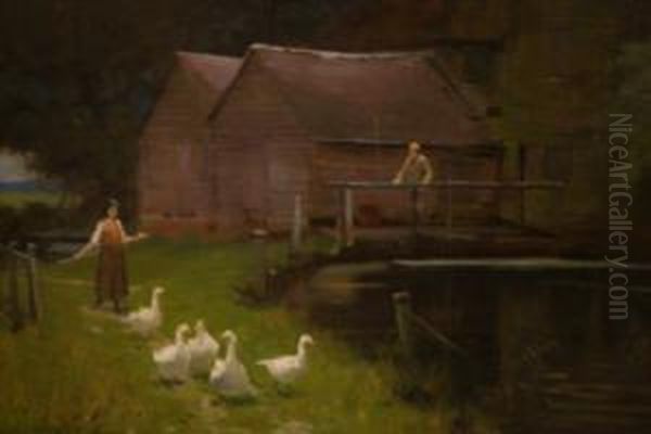 Geese And Figures - view 1