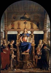 St Veneranda Enthroned by Lazzaro Bastiani