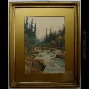 Waterfall by Thomas Harrison Wilkinson