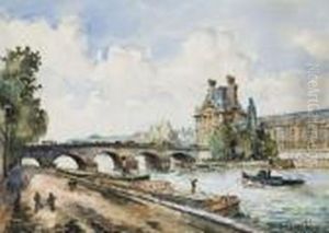 Le Louvre Et Le Pont Du Caroussel by Frank Will