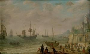 Bateaux Pres Du Rivage by Abraham Willaerts