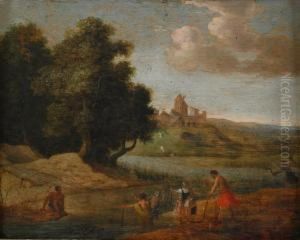 Landskap Med Figurer by Cornelis Willaerts