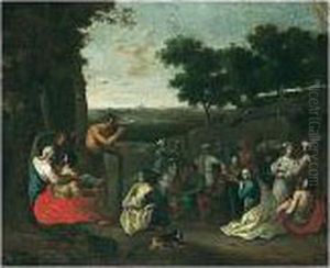 The Preaching Of Saint John The Baptist by Cornelis Willaerts