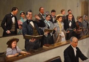 Pitching The Tune by Archibald Willard
