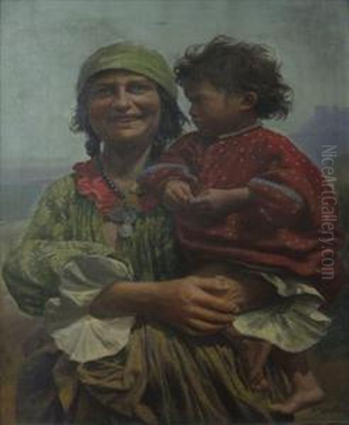 Native Mother And Child - view 1