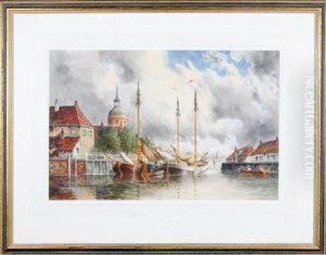 A Dutch Canal Scene