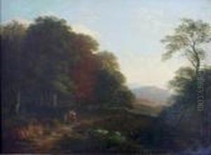 Figures On A Country Path